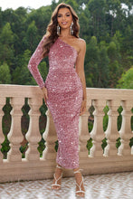 Load image into Gallery viewer, Shimmer One-Shoulder Dress