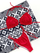 Load image into Gallery viewer, Frill Trill Halter Neck Bikini Set