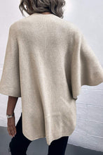 Cargar imagen en el visor de la galería, Surplice Neck Pom-Pom Trim Poncho