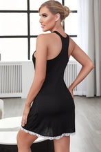 Load image into Gallery viewer, Laxed Lace Trim Night Dress
