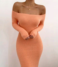 Load image into Gallery viewer, Classy Off Shoulders Long Sleeve Dress