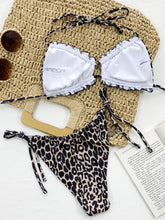 Load image into Gallery viewer, Frill Trill Halter Neck Bikini Set