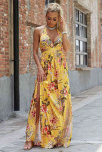 Load image into Gallery viewer, Tropical Floral Halter Dress