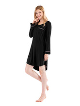 Load image into Gallery viewer, Round Neck Night Dress with Pocket