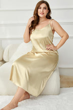 Cargar imagen en el visor de la galería, Plus Size Tie-Shoulder Midi Night Dress