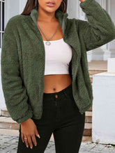 Cargar imagen en el visor de la galería, Zip Up Turtleneck Long Sleeve Jacket