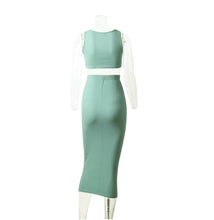 Load image into Gallery viewer, Knitted Crop Top & Skirt Set