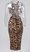 Load image into Gallery viewer, Desirable Leopard Cut-Out Dress