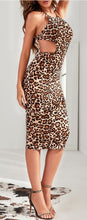 Load image into Gallery viewer, Desirable Leopard Cut-Out Dress