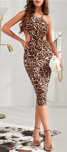 Load image into Gallery viewer, Desirable Leopard Cut-Out Dress