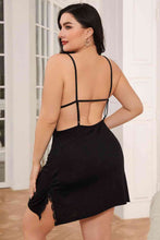 Load image into Gallery viewer, Lace Trim Backless Spaghetti Strap Night Dress