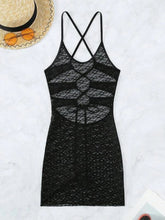 Load image into Gallery viewer, Lace Up Scoop Neck Sleeveless Cover Up
