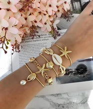 Load image into Gallery viewer, Bohemian Mixed Golden Summer Beach Bracelets Sets
