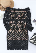 Load image into Gallery viewer, Off-Shoulder Lace Dress
