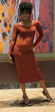 Cargar imagen en el visor de la galería, Lovely V Neck Long Sleeve Fitted Dress

