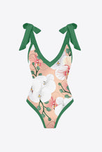 Load image into Gallery viewer, Floral V-Neck Two-Piece Swim Set
