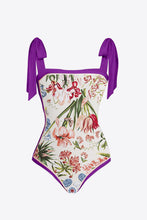 Cargar imagen en el visor de la galería, Floral Tie Shoulder Two-Piece Swim Set
