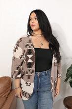 Load image into Gallery viewer, Sew In Love Full Size Cardigan with Aztec Pattern
