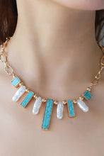 Load image into Gallery viewer, Turquoise Alloy Necklace
