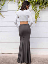 Load image into Gallery viewer, High Waist Floor Length Skirt
