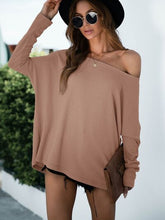 Load image into Gallery viewer, Single Shoulder Long Sleeve Knit Top

