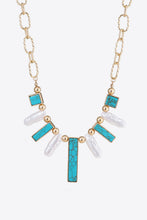 Load image into Gallery viewer, Turquoise Alloy Necklace
