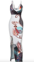 Cargar imagen en el visor de la galería, Stylish V-Neck Peacock Dress
