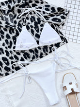 Load image into Gallery viewer, Textured Halter Neck Tie Side Bikini Set
