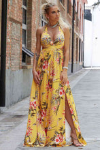 Load image into Gallery viewer, Tropical Floral Halter Dress
