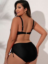Load image into Gallery viewer, Plus Size Twist Front Tied Bikini Set
