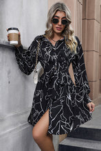 Load image into Gallery viewer, Printed Long Sleeve Shirt Dress
